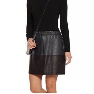 Vince Lamb Leather Skirt